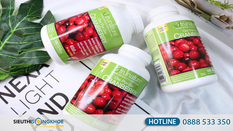 Viên uống Trunature Cranberry của Mỹ có tốt không