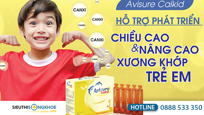 Avisure Calkid - Sản phẩm cung cấp Vitamin D3 hỗ trợ phát triển chiều cao cho trẻ
