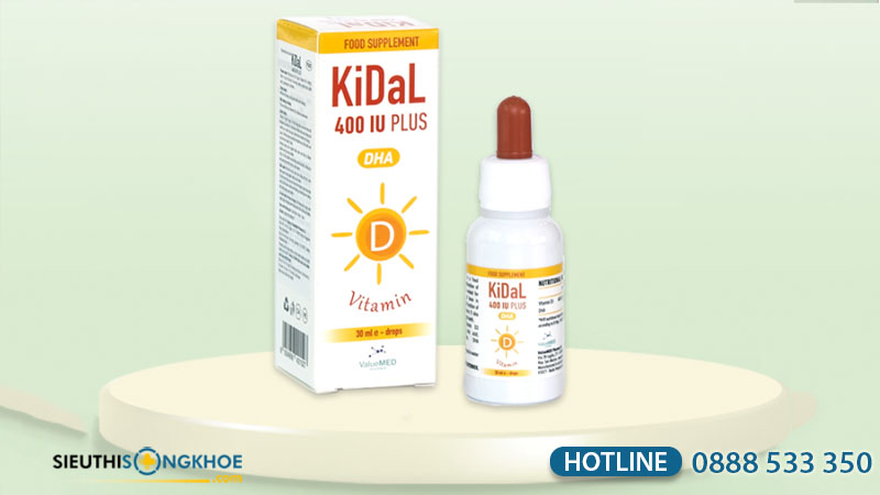KiDal - Siro Bổ Sung Vitamin D, Giúp Xương Phát Triển