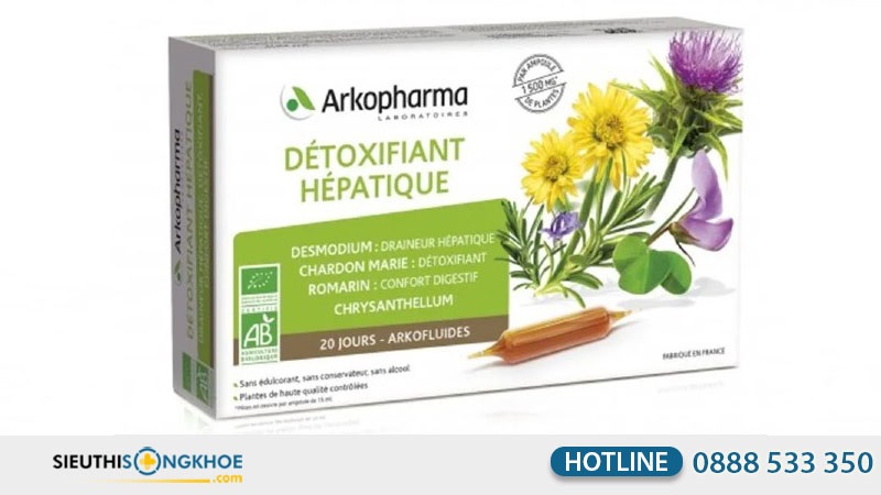Nhà thuốc Vivita cung cấp sản phẩm Arkopharma Detoxifiant Hepatique của Pháp chính hãng, giá tốt