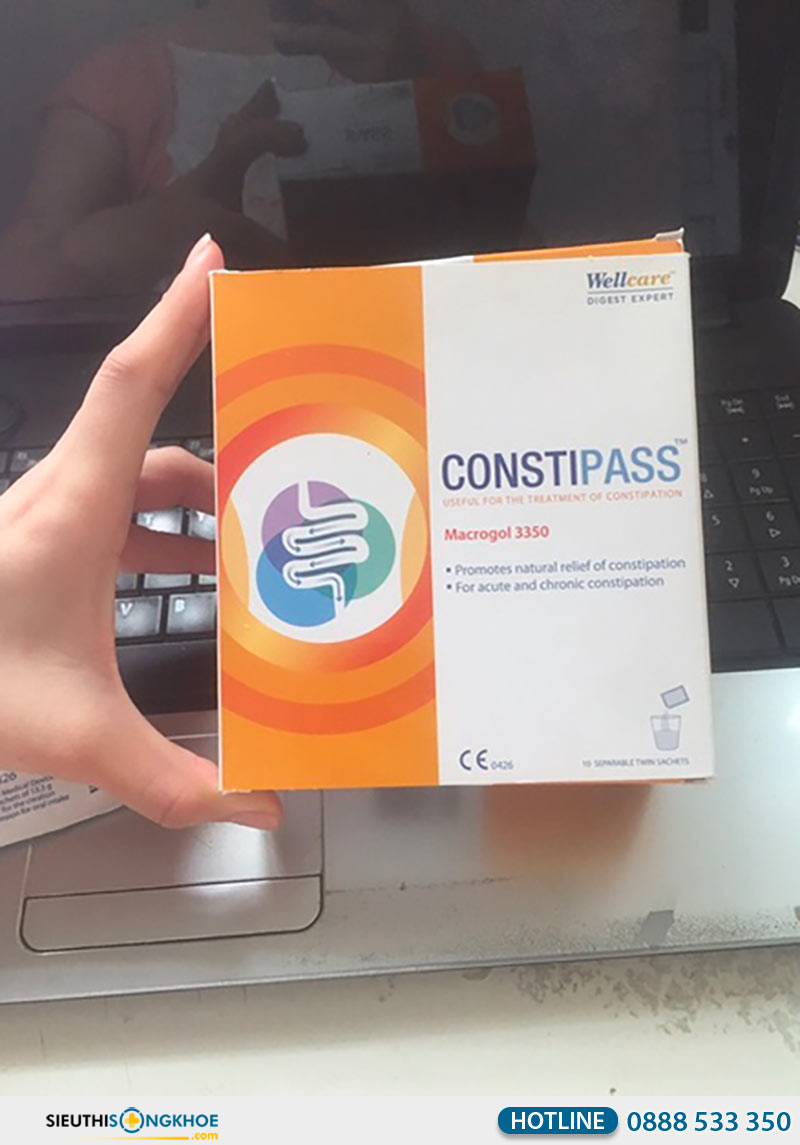 constipass macrogol 3350 giá bao nhiêu