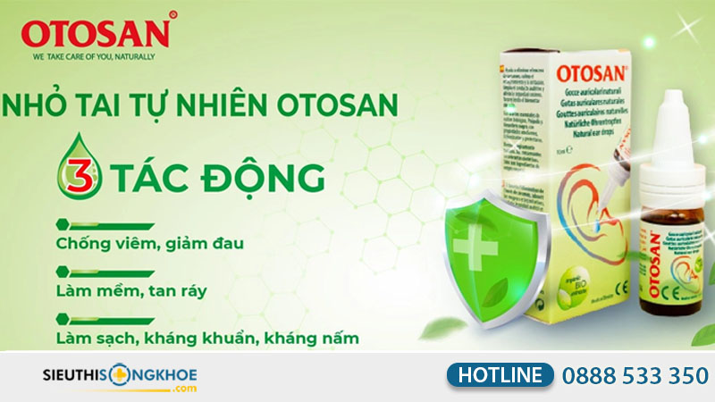 Dung dịch nhỏ tai Otosan Natural Ear Drops có tốt không