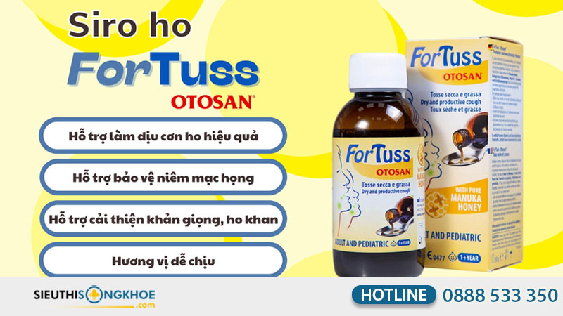 Siro Ho Fortuss Otosan Cough Syrup có tốt không