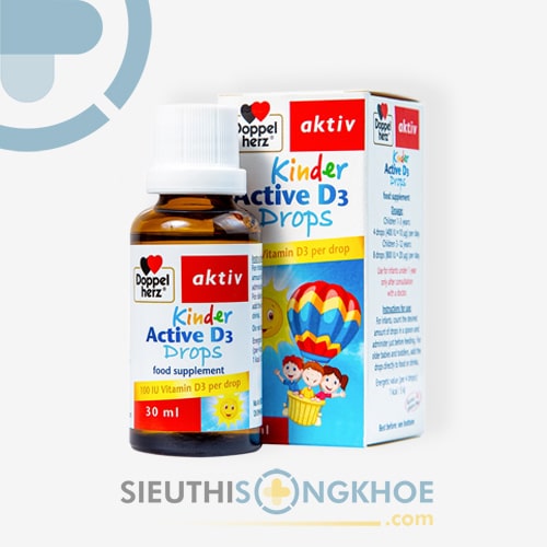 Kinder Active D3 Drops Hỗ Trợ Thúc Đẩy Phát Triển Xương Khớp Trẻ Nhỏ Chai 30ml