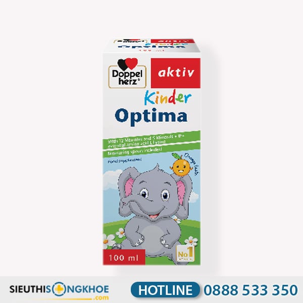 Kinder Optima Hỗ Trợ Cung Cấp Dưỡng Chất Cần Thiết Cho Trẻ Phát Triển Tốt Chai 100ml