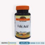Folic Acid Holista Hỗ Trợ Phòng Ngừa Thiếu Máu & Dị Thật Thai Nhi Hộp 100 Viên
