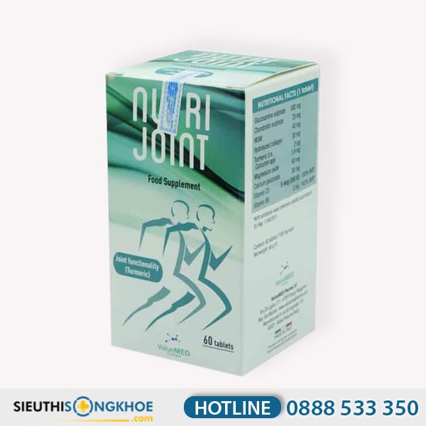 Nutri Joint Hỗ Trợ Bảo Vệ & Tăng Cường Sức Khoẻ Xương Khớp Hộp 60 Viên