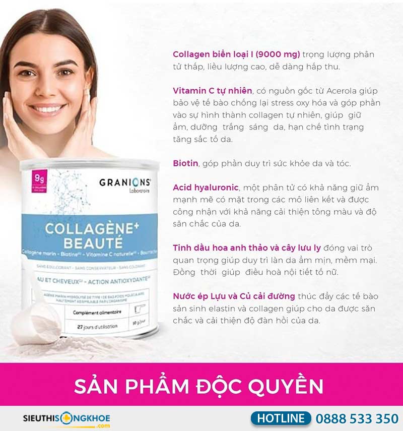 công dụng của granions collagen beauty