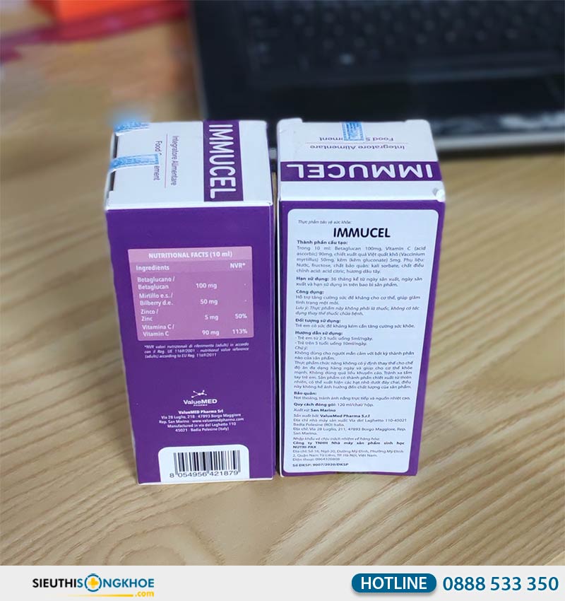 immucel syrup giá bao nhiêu