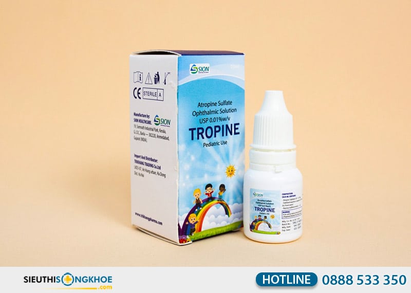thuốc nhỏ mắt cận thị tropine