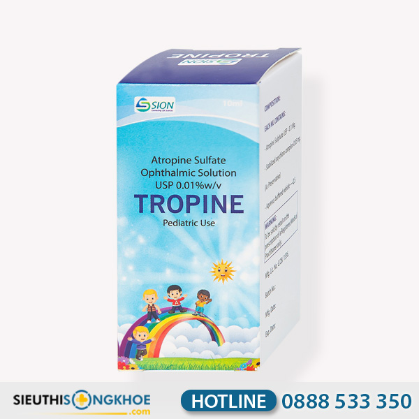 Tropine Hỗ Trợ Kiểm Soát & Làm Chậm Bệnh Cận Thị Ở Trẻ Nhỏ Chai 10ml