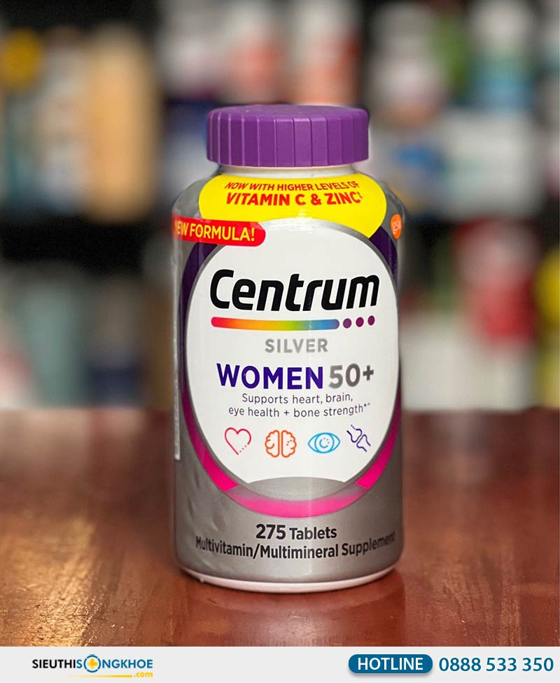 centrum silver women 50+ plus multivitamin 275 tablets