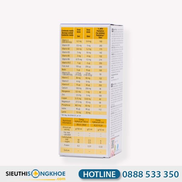 SuperVit Baby Hỗ Trợ Thúc Đẩy Thể Chất & Sức Khoẻ Trẻ Em Chai 150ml