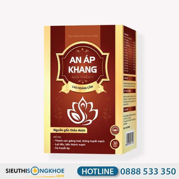 An Áp Khang Hỗ Trợ Điều Hoà Ổn Định Bệnh Cao Huyết Áp Hộp 30 Viên