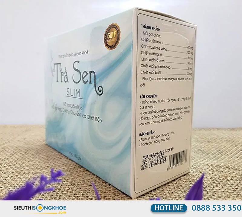 cách uống trà sen slim