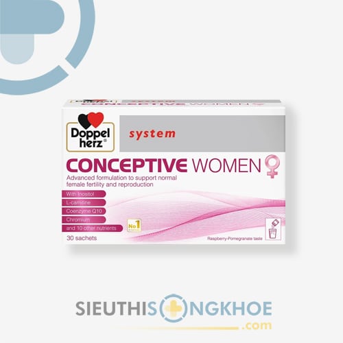 Conceptive Women Hỗ Trợ Cải Thiện Chức Năng Sinh Sản Ở Nữ Giới Hộp 30 Gói