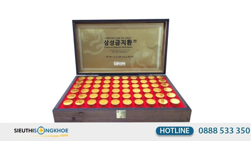 An Cung Ngưu Hoàng Hoàn hộp gỗ 60 viên Samsung GumJeeHwan giá bao nhiêu?