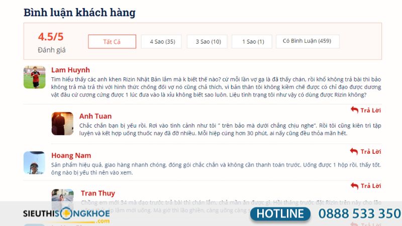 Đã có ai dùng Rizin Nhật Bản chưa?