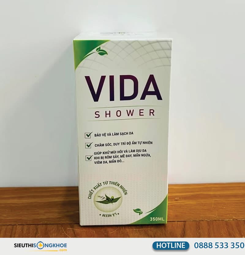 vida nano shower giúp tắm làm sạch da