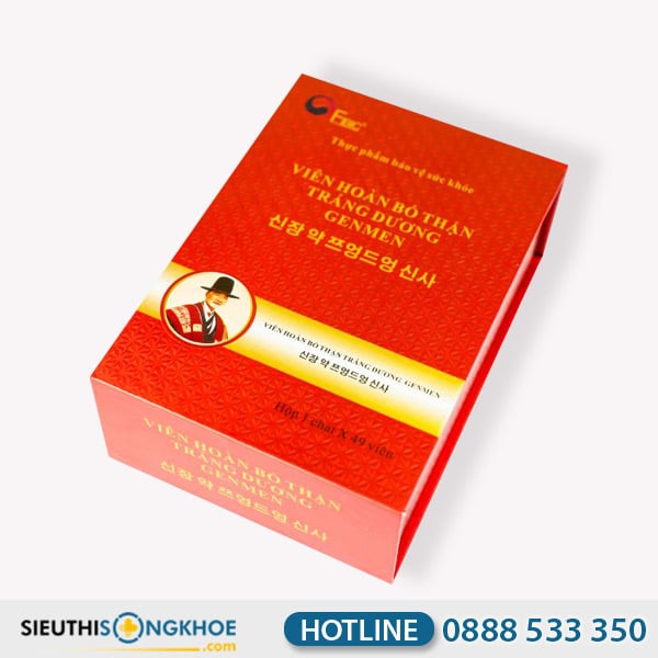 Viên Hoàn Bổ Thận Tráng Dương Genmen Hỗ Trợ Cải Thiện Các Triệu Chứng Yếu Sinh Lý Nam Giới Chai 49 Viên